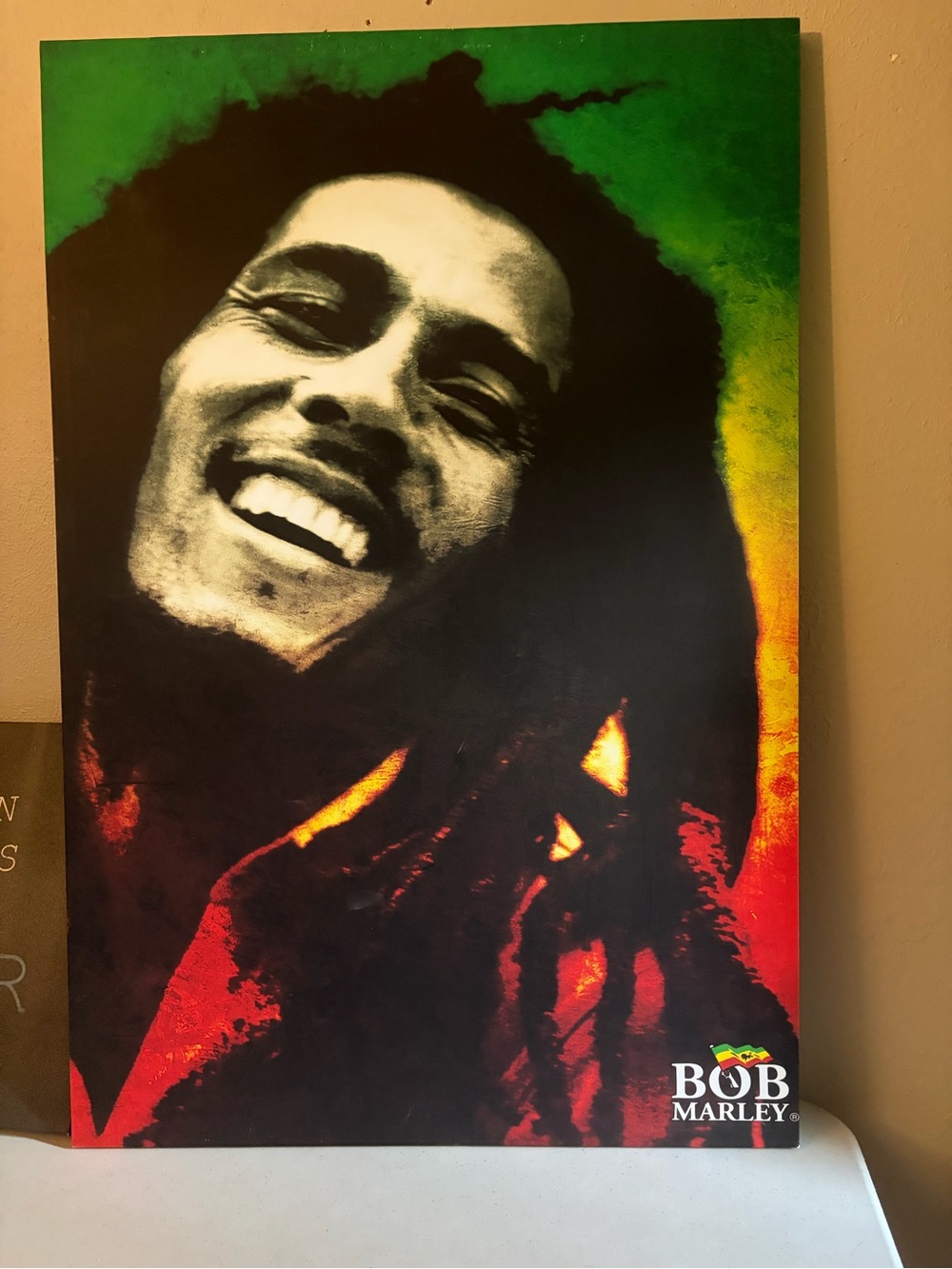Bob Marley Poster Art Print in Red, Green, Yellow